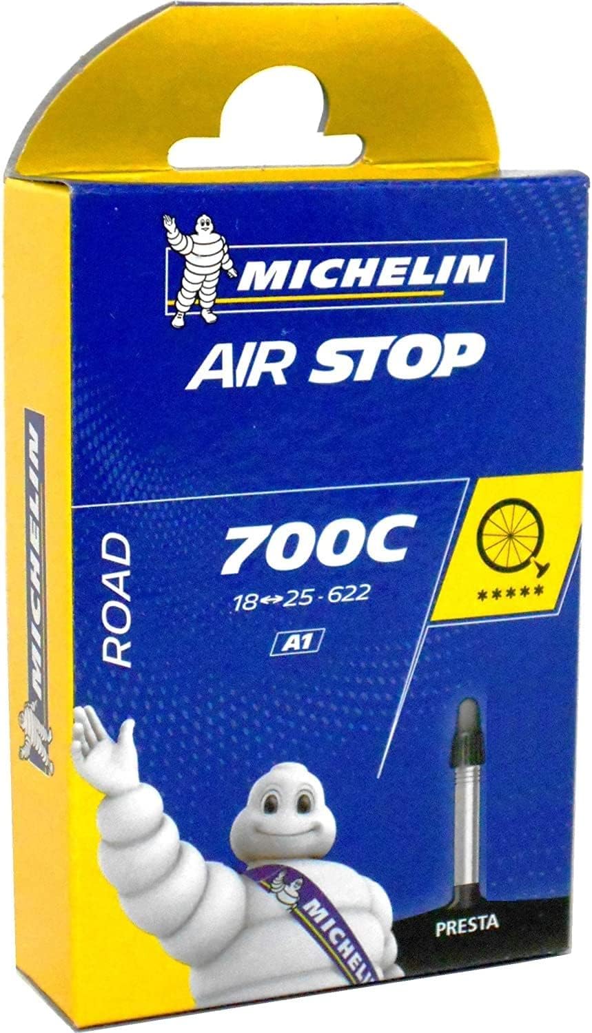 Detalle de Michelin A1 Airstop-innerslang med Presta-ventil, 40 mm, 700 x 18/25