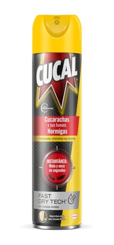 Detalle 2 de Cucal Insecticida Aerosol Fulminante: 4x400 ml para cucarachas, hormigas y huevos