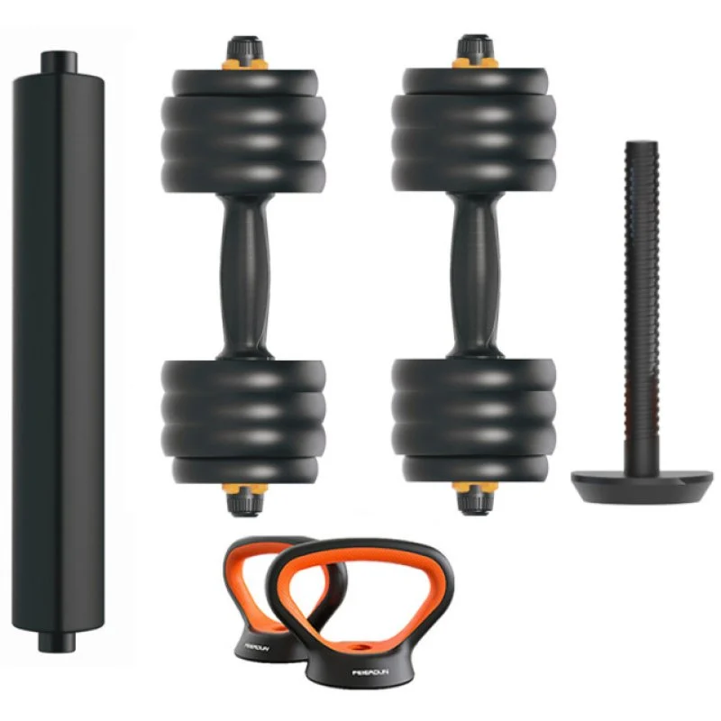 Detalle de Xiaomi FED Kit de mancuernas V2 con barra y pesa rusa hasta 40 kg