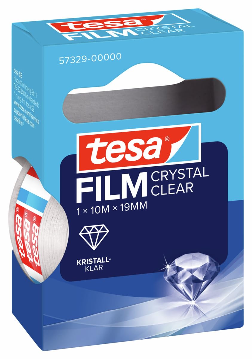 Detalle de tesa tesafilm 57329-00000-02 transparante plakband, 10 m x 19 mm
