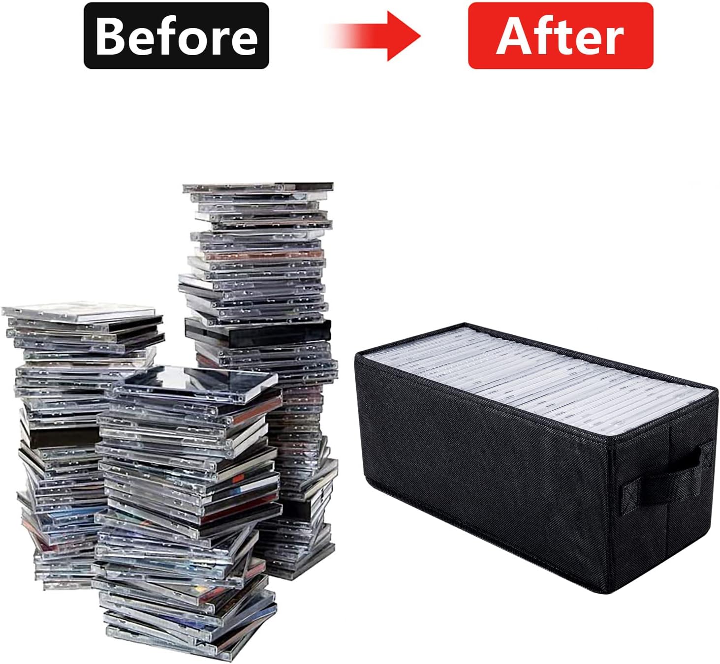 Detalle de UENTIP DVD Storage Box 17.25" for 80 DVDs ๐