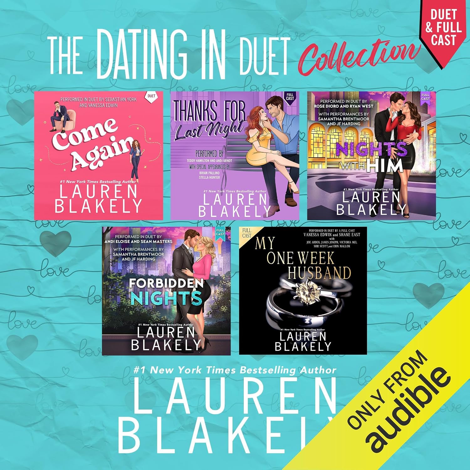 Detalle de The Dating in Duet Collection Audiobook by Lauren Blakely, Unabridged