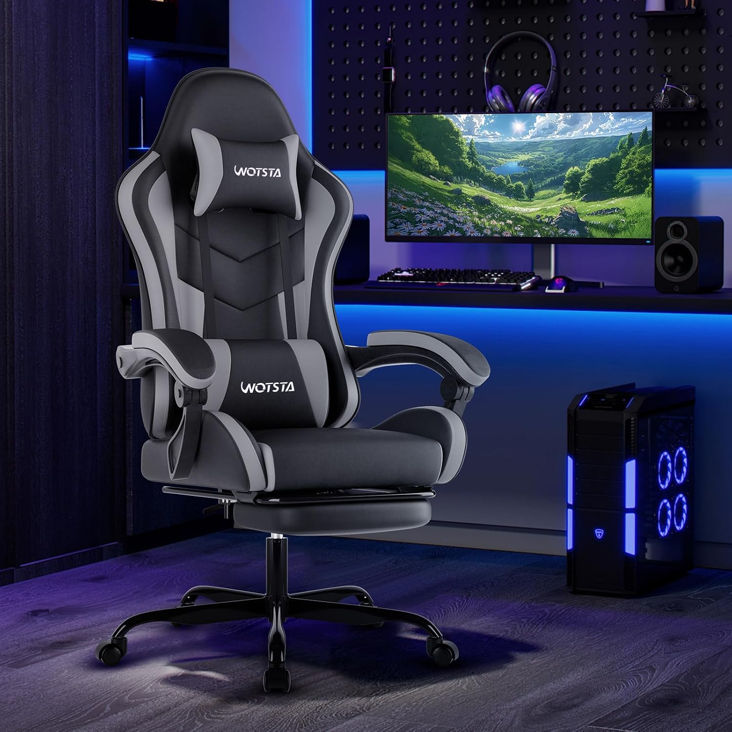Detalle 2 de WOTSTA Gaming Stuhl 135° Neigungswinkel