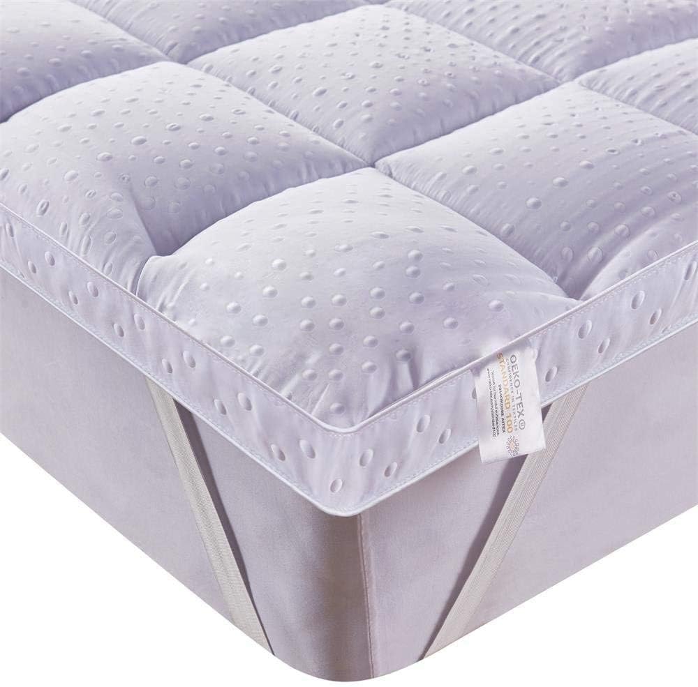 Detalle de Bedecor Morza/va199 matrastopper van microvezel, 4 cm, antislip, 90 x 190/200 cm