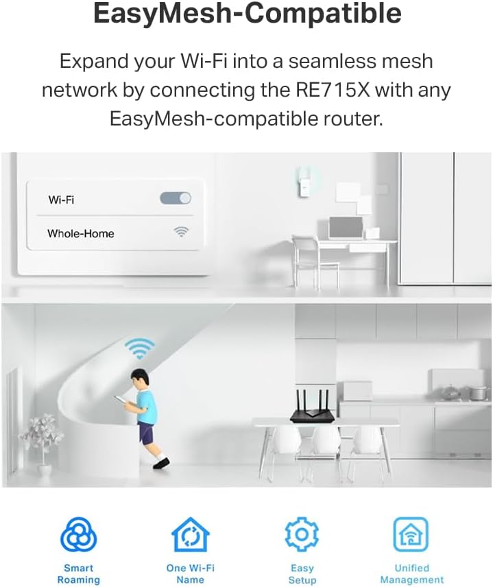 Thumbnail 3 de TP-Link RE715X WiFi 6 Range Extender 2400 ft²