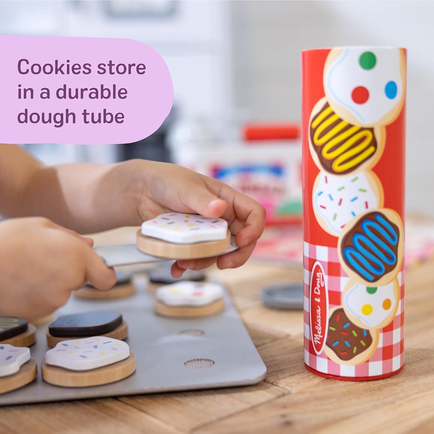 Thumbnail 6 de Melissa & Doug Keks-Set aus Holz, 30-teilig – Rollenspiel Backspielzeug ab 3 Jahren