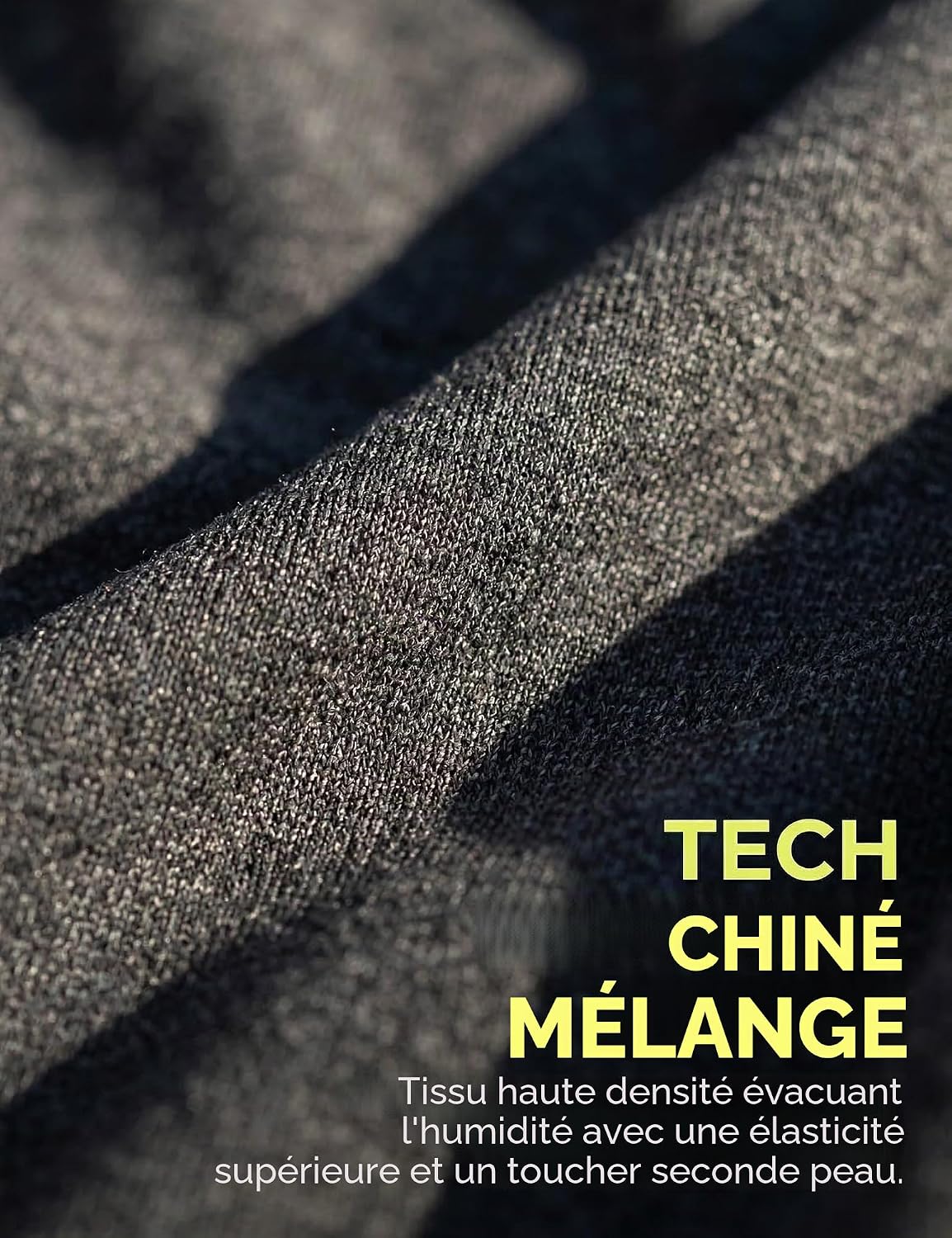 Detalle de Terecey Tee Shirt Sport Femme Manche Longue avec Zip 1/4 — Confort Thermique pour Automne/Hiver