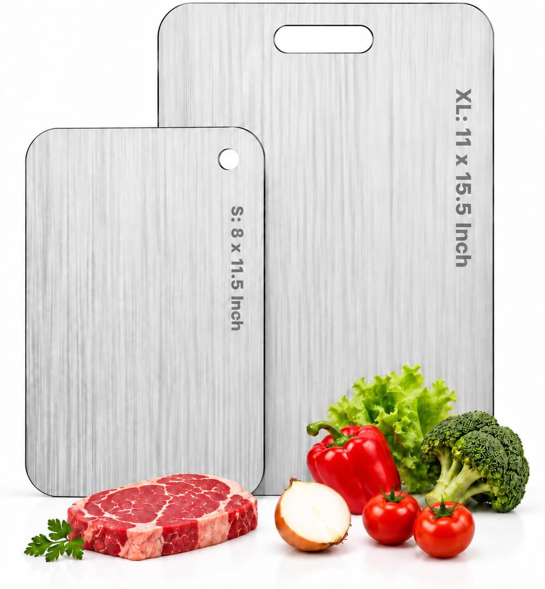 Detalle de Katori Titanium Cutting Board Set, 2-Piece