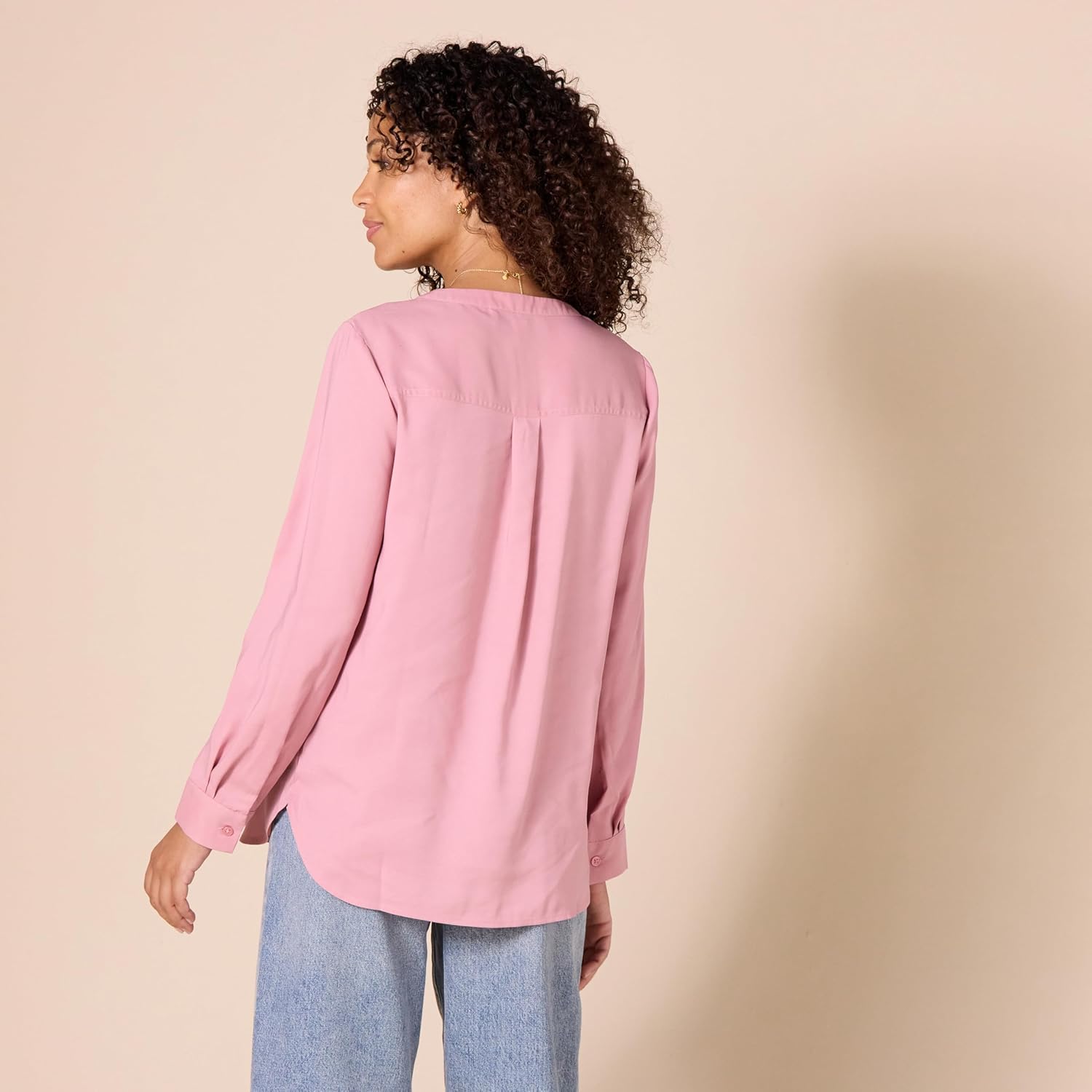 Thumbnail 1 de Amazon Essentials Damen Langärmlige Popover-Bluse aus Georgette mit lockerer Passform