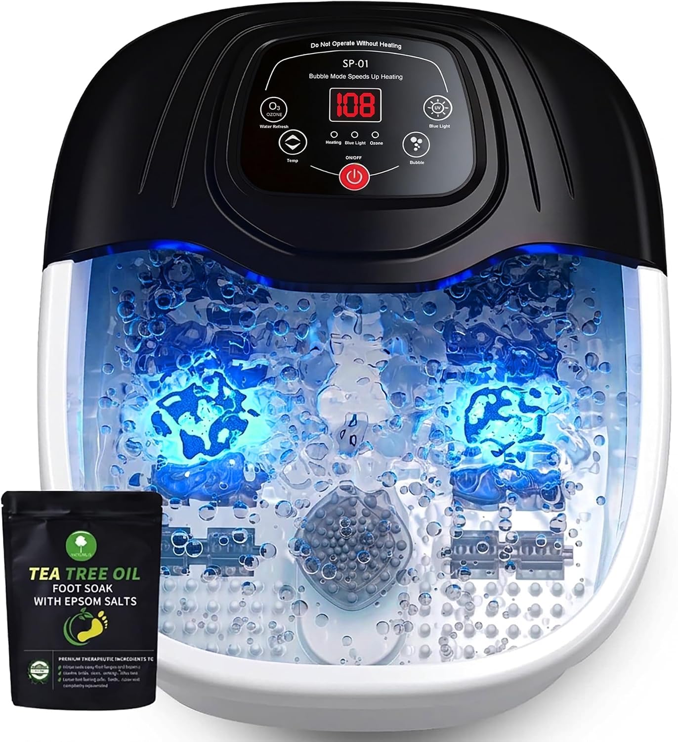 Thumbnail 6 de MODILIC Foot Soaking Tub: Heated Foot Spa with 8 Massagers, Bubbles, Red Light, and Temperature Control