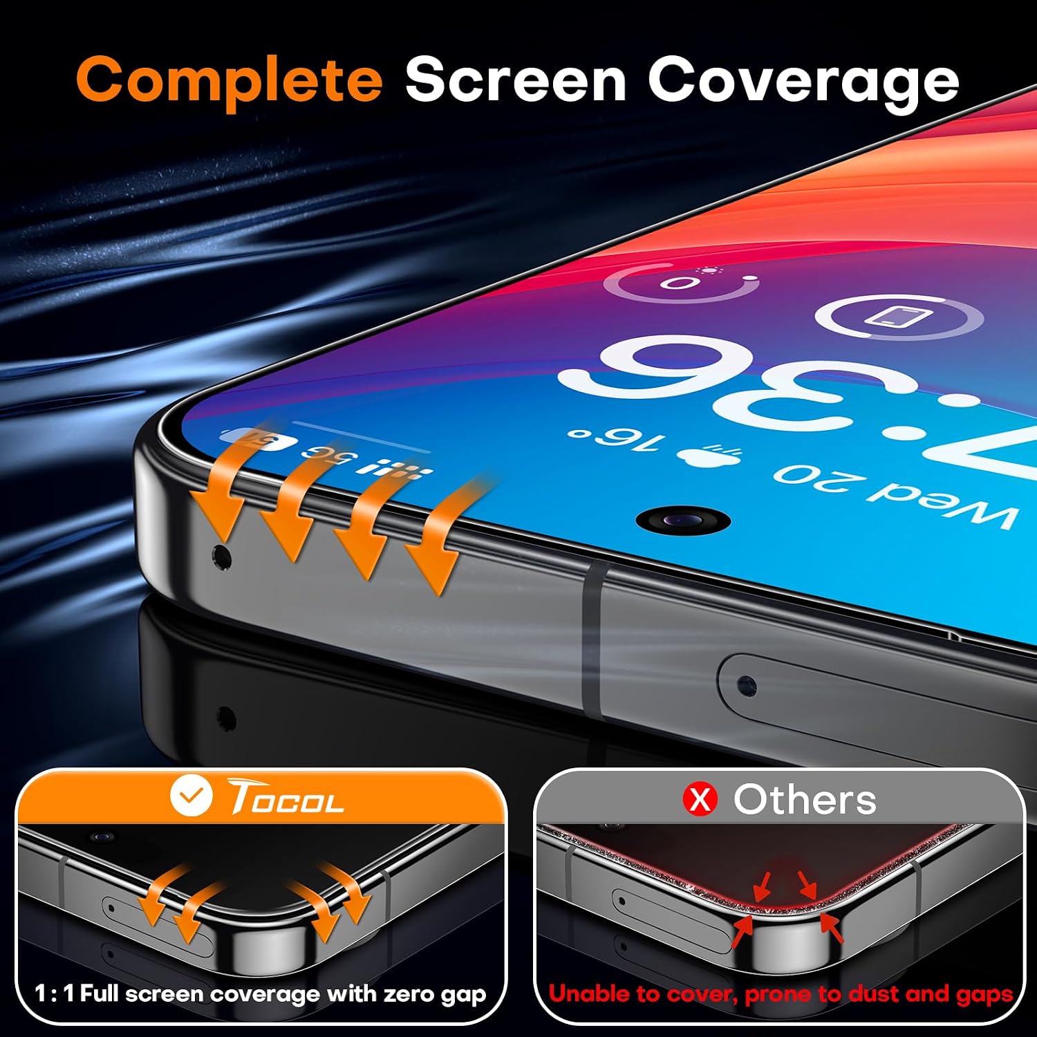 Thumbnail 4 de TOCOL Pixel 10 Pro XL 6.7" Screen Protector