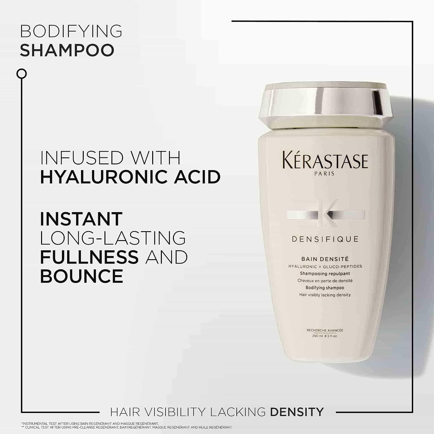 Detalle de Kérastase Densifique Femme Bain Densité Thickening & Volumising Shampoo (250ml) for Fine Hair
