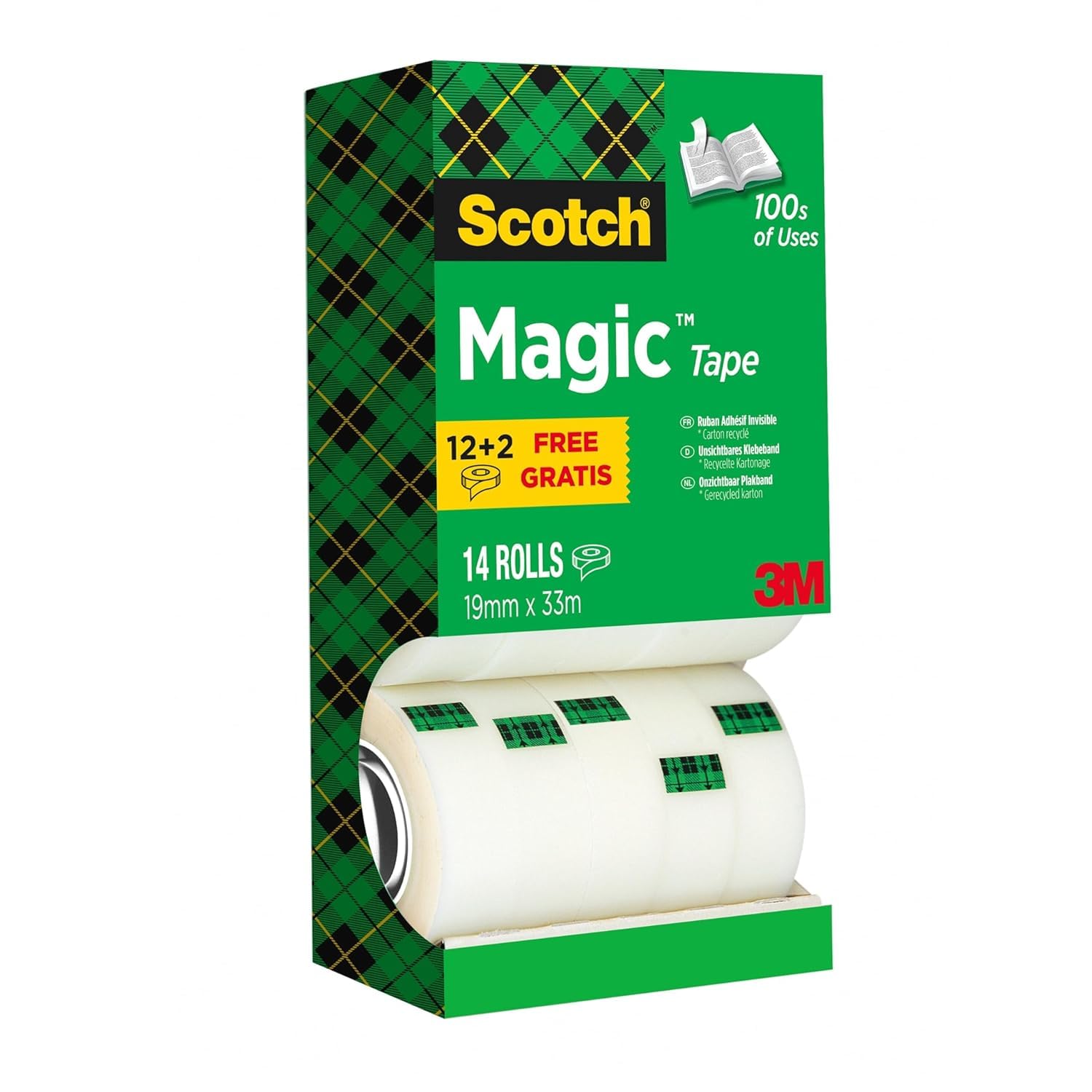 Detalle de Scotch 81933R14 transparent tejp, 14-pack, 462 meter, 60 mikron