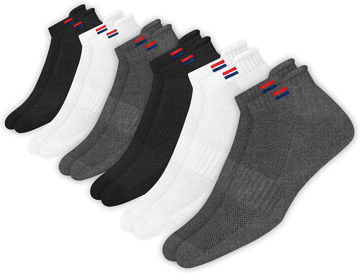 Detalle 2 de NAVYSPORT Chaussettes de Sport Basses – coton peigné, lot de 6 paires