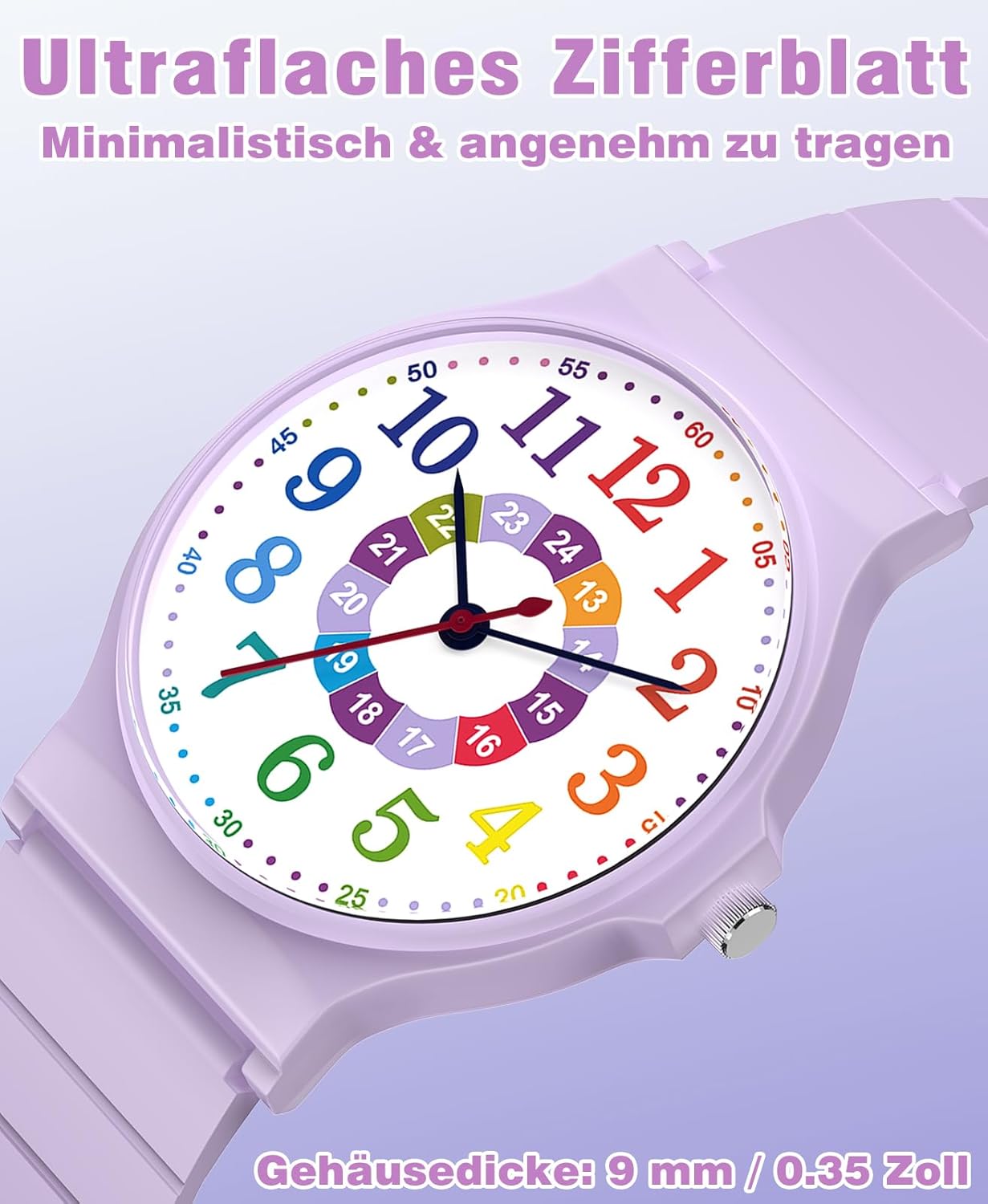 Thumbnail 2 de SOCICO Kinder Analoguhr – Camouflage, 30 m Wasserdicht, 5–15 Jahre, einfach abzulesen