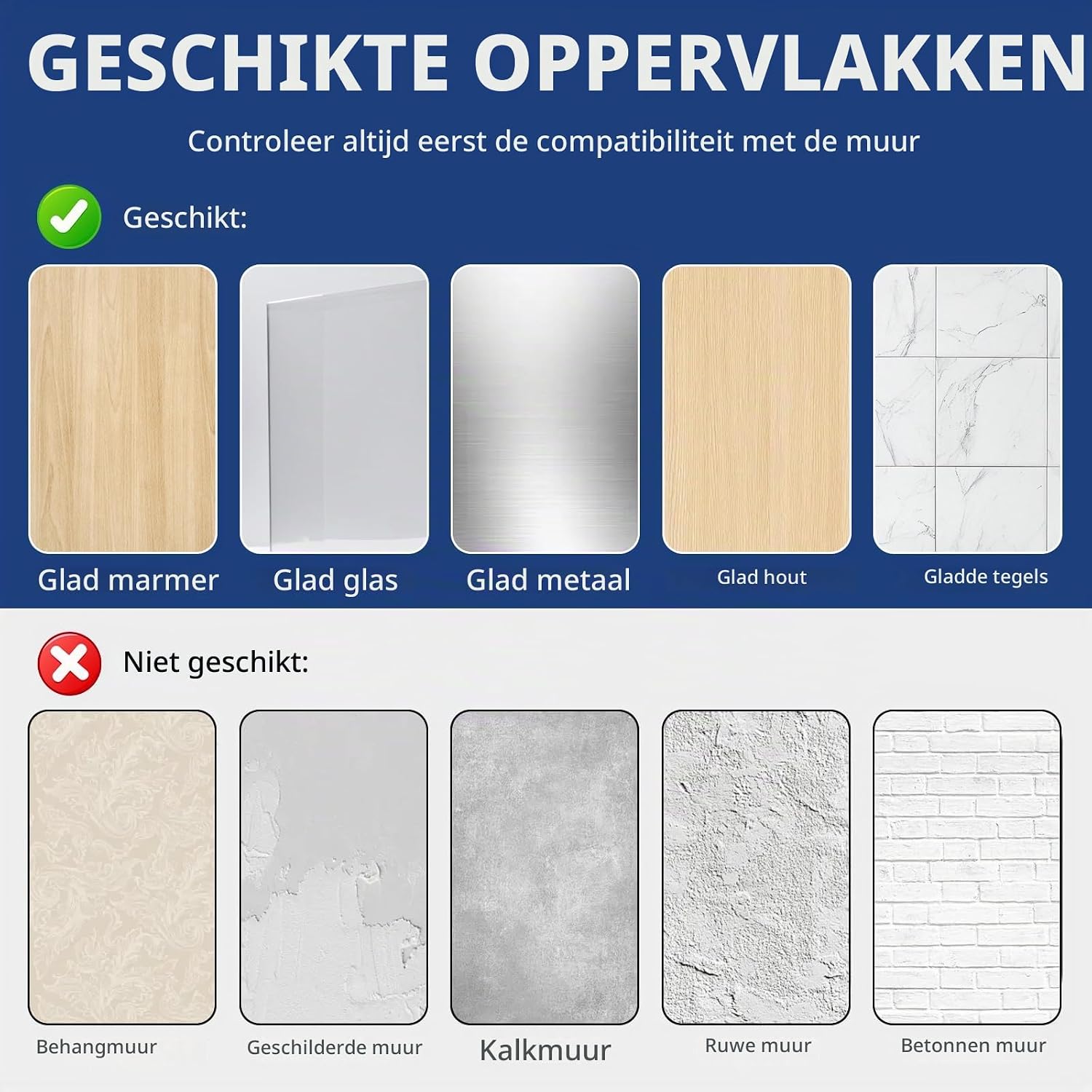 Thumbnail 5 de Menbyci hoekdouchecaddy, 2-delig met 8 haken van 304 roestvrij staal