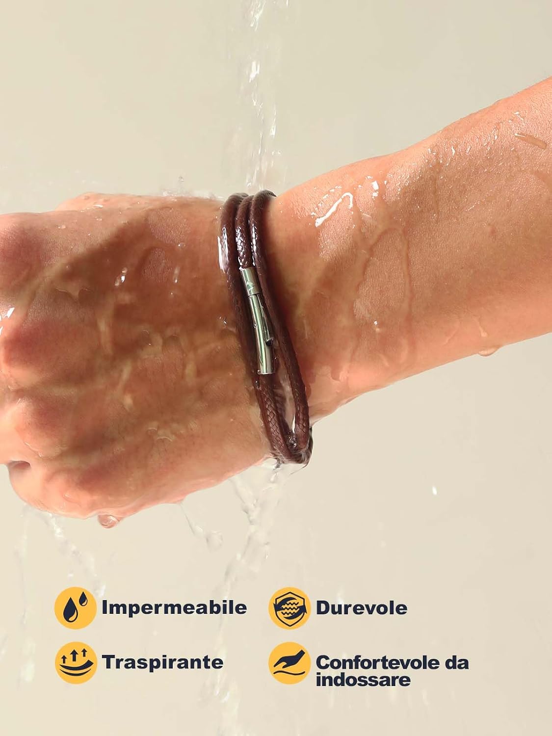 Thumbnail 6 de U7 Collana pelle 41-76 cm unisex
