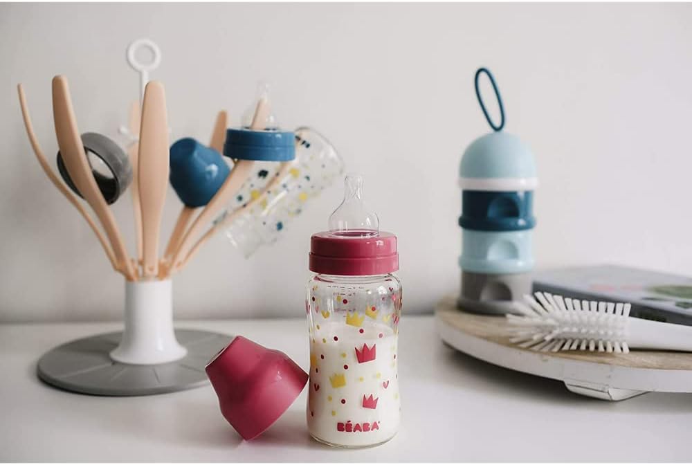 Thumbnail 5 de Béaba Arbre Flower — égoutte-biberons pliable, compact, pour 8 biberons et accessoires (rose)