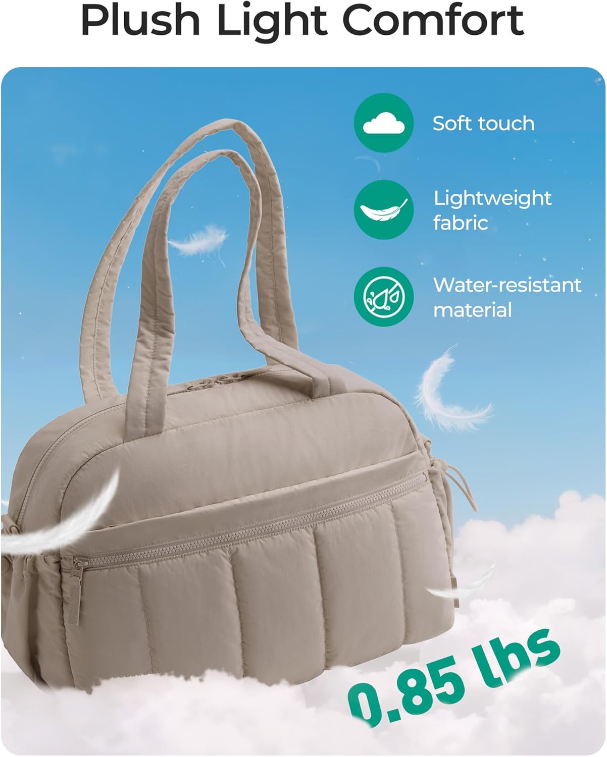 Detalle 2 de BAGSMART Gym Bag for Women Duffle Weekender