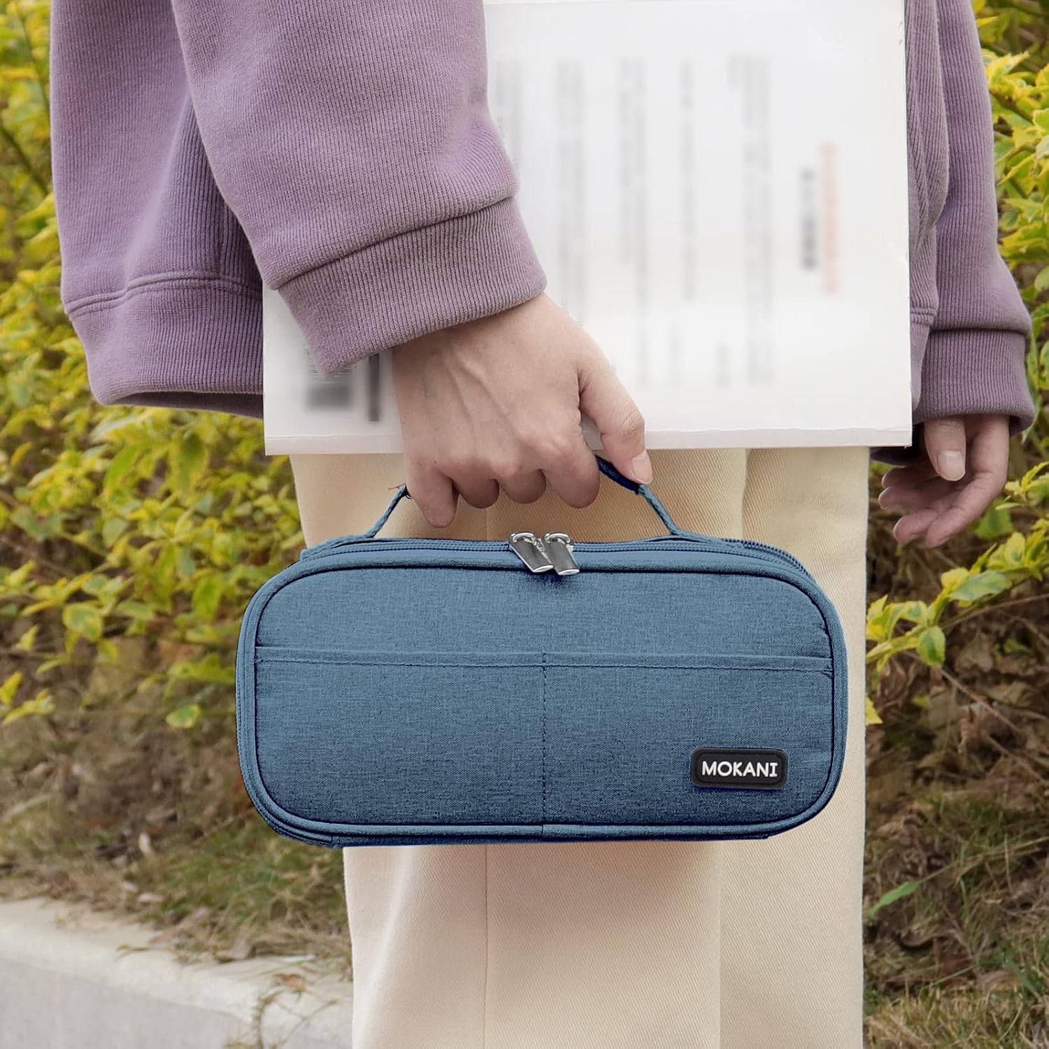 Thumbnail 6 de MOKANI Large Pencil Case – big capacity dual-compartment organiser for school and office