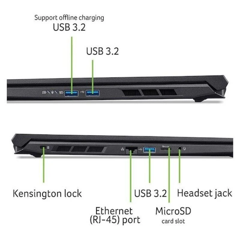 Detalle 2 de Acer Nitro V 16 ANV16-42-R2F8, portátil de 16″ con Ryzen 7, 32 GB y RTX 5070