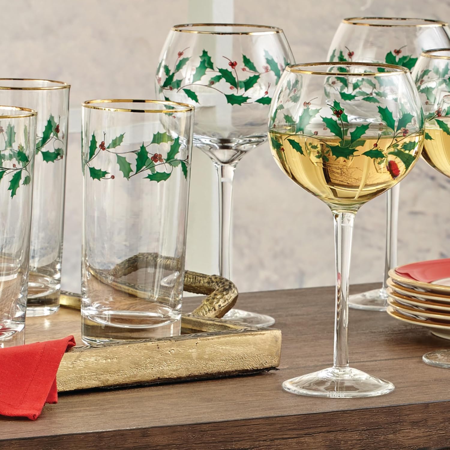 Thumbnail 6 de Lenox Holiday Iced Beverage Glasses, 14 oz
