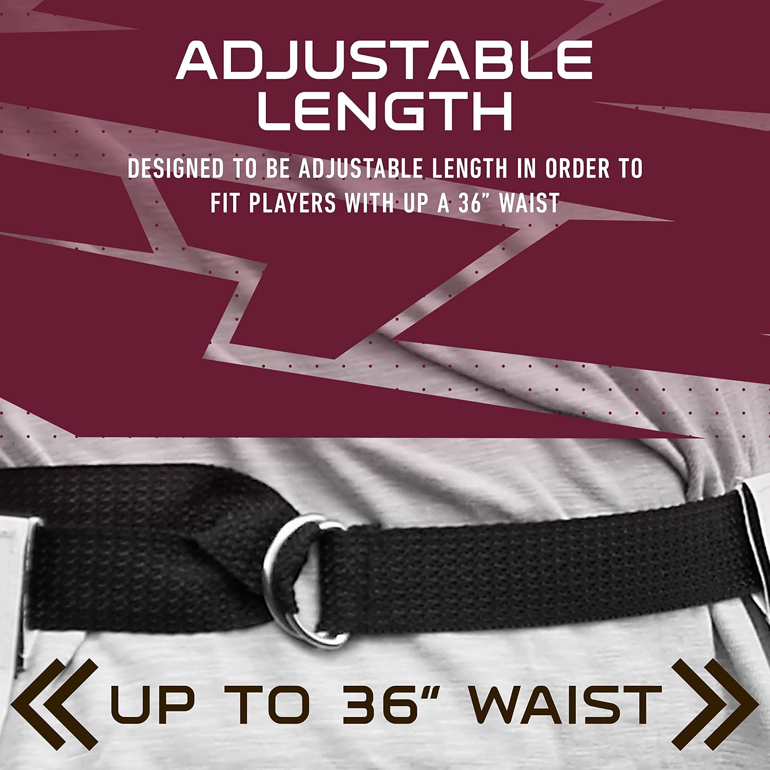 Detalle de Franklin Sports NFL Team Flag Football Sets (Belts + Flags) — Washington Commanders Edition