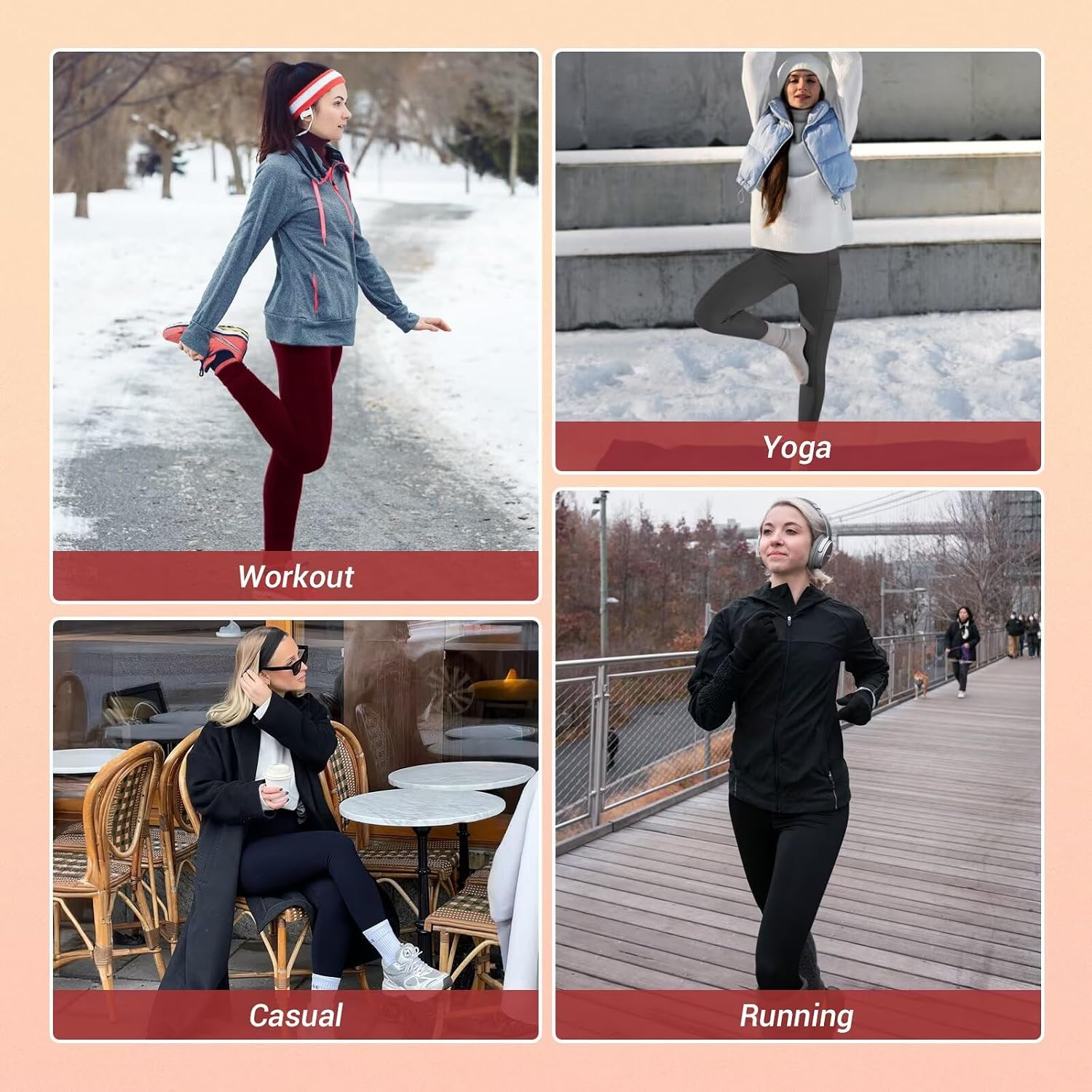 Thumbnail 6 de TNNZEET Thermal Leggings for Women with Pockets
