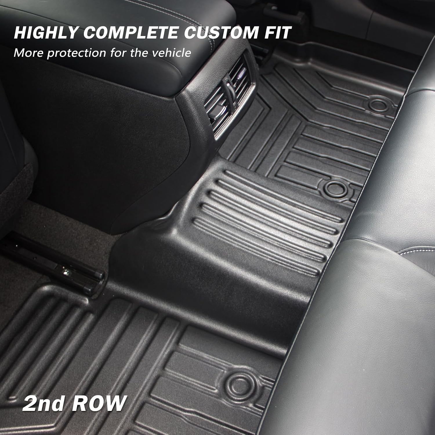 Thumbnail 4 de KUST Custom Fit Floor Mats for 2019-2026 Nissan Altima (All Models) — All-Weather TPE Mats, Front & Rear