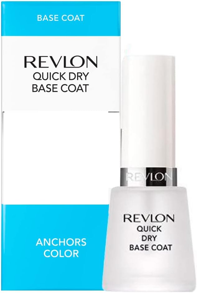 Detalle de Revlon Quick Dry Base Coat – snabbtorkande underlack med glansig finish, 14,7 ml