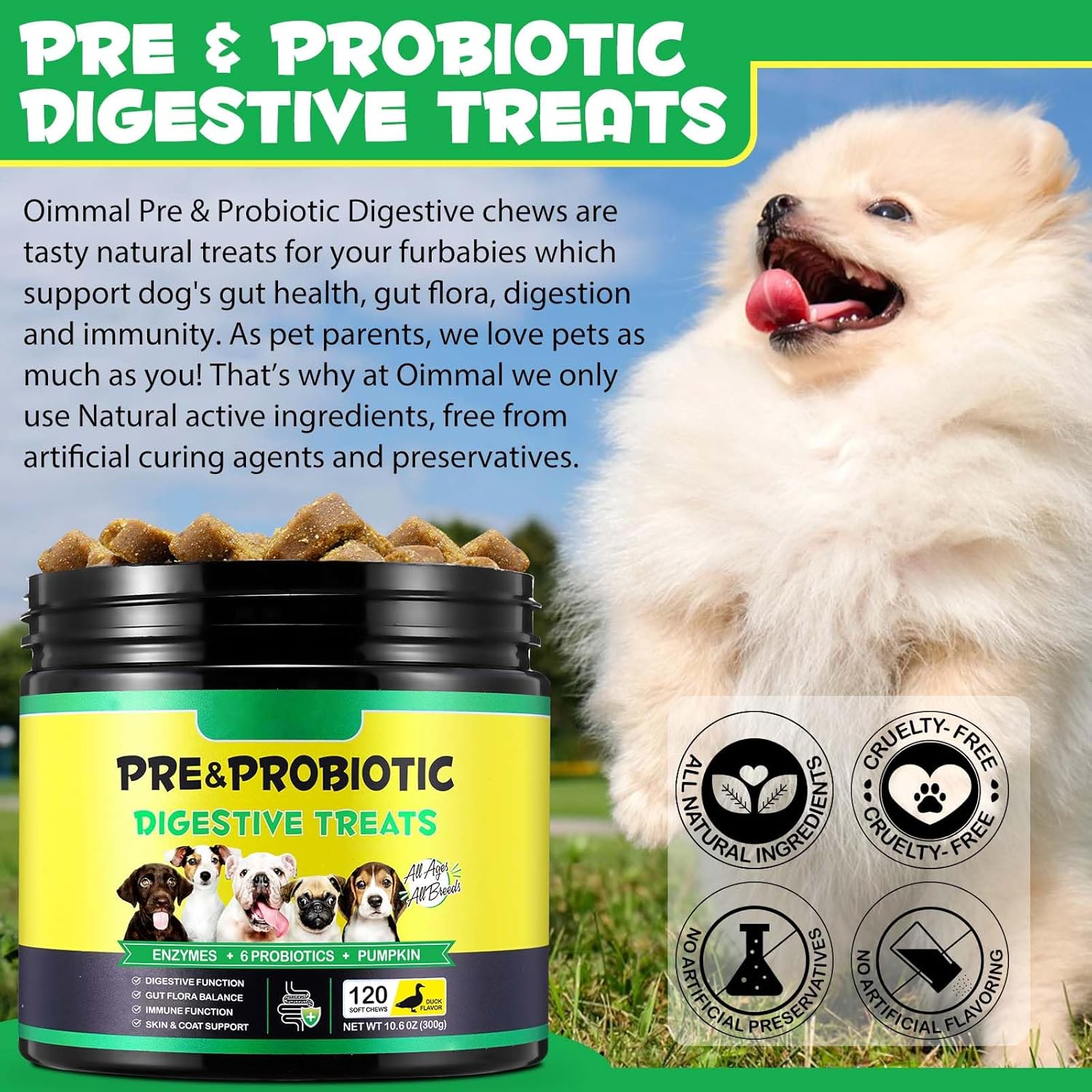 Detalle 2 de Generico Probiotico per Cani 120 masticabili