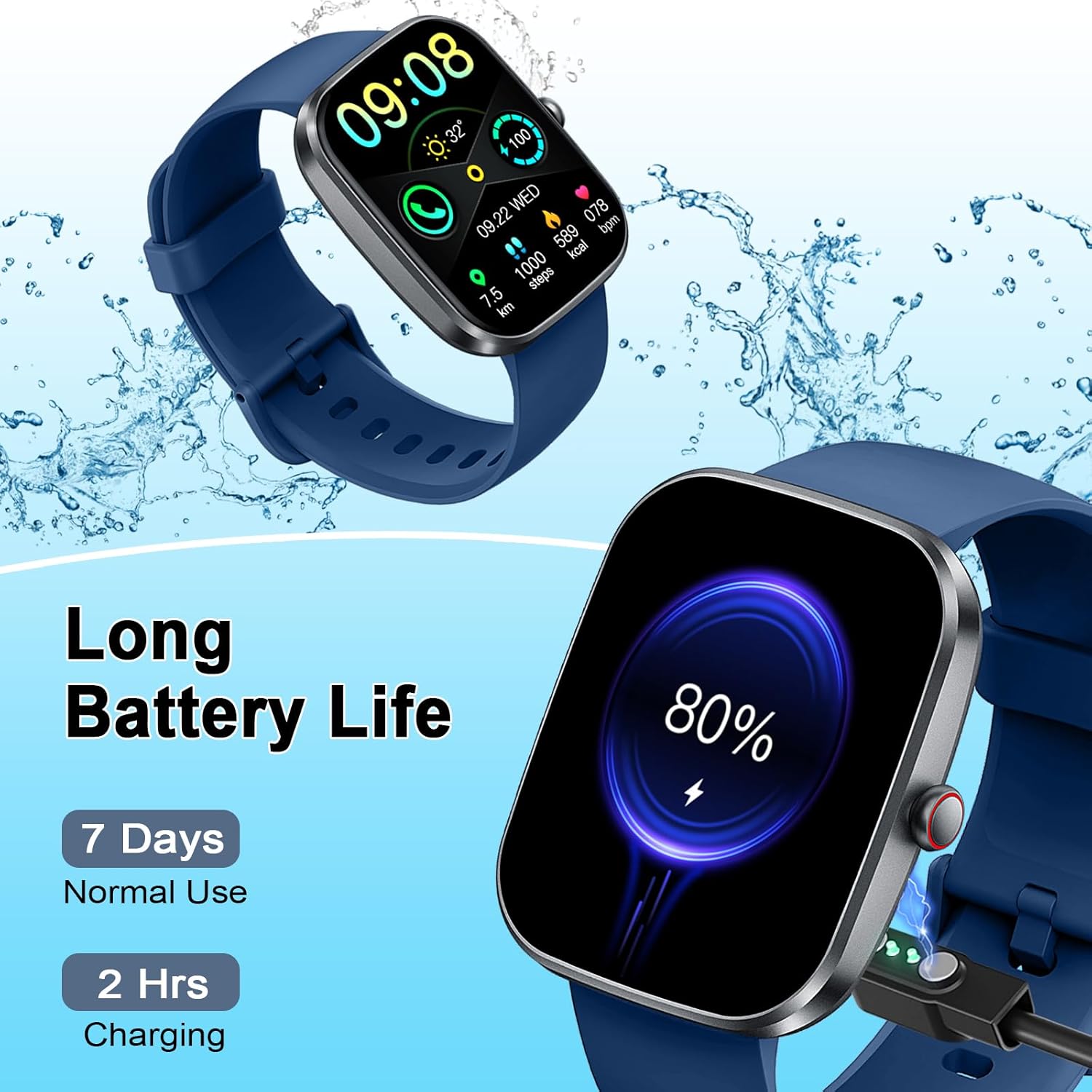 Thumbnail 6 de Soudorv Smart Watch for Men and Women (2026) with 1.91-inch HD Screen, Bluetooth 5.4, 115+ Sports, IP68 Waterproof