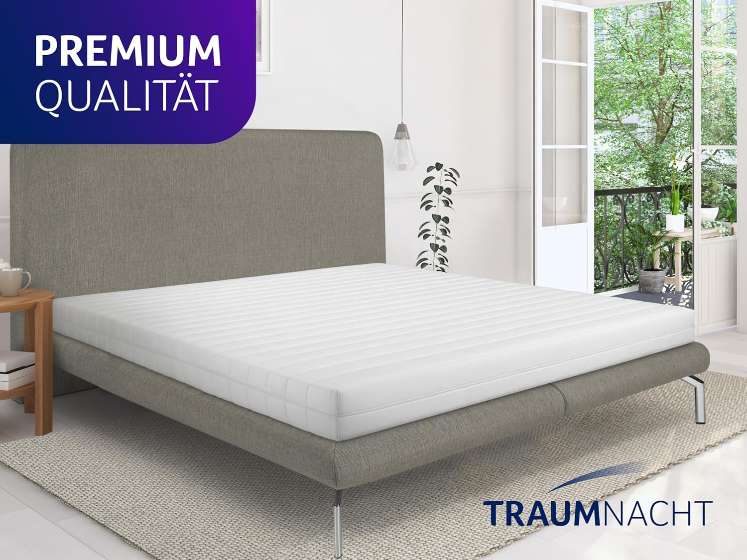 Detalle 2 de Traumnacht Easy Comfort Duo Kaltschaummatratze 140x200 cm (H3 & H4) – 7-Zonen, atmungsaktiv, Öko-Tex