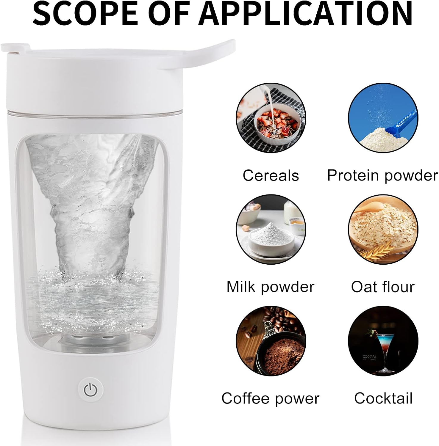 Detalle 2 de EQURA Electric Shaker Bottle 650 ml