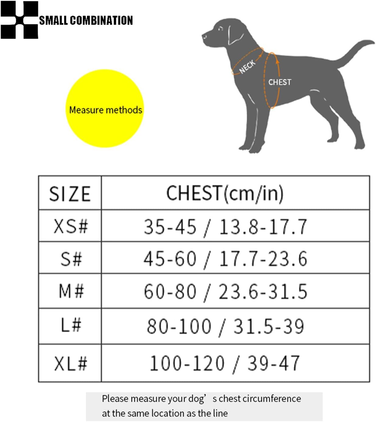 Thumbnail 4 de Small Combination No-Pull Dog Harness with Adjustable Vest & Durable Handle (Orange, M)