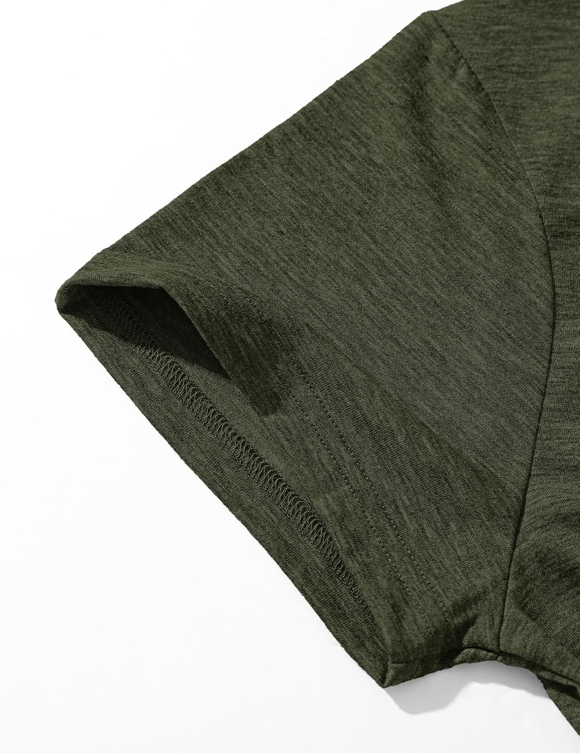 Detalle de TARAINYA Polo Uomo Cotone Maniche Corte con Tasca – Comfort estivo in 95% cotone