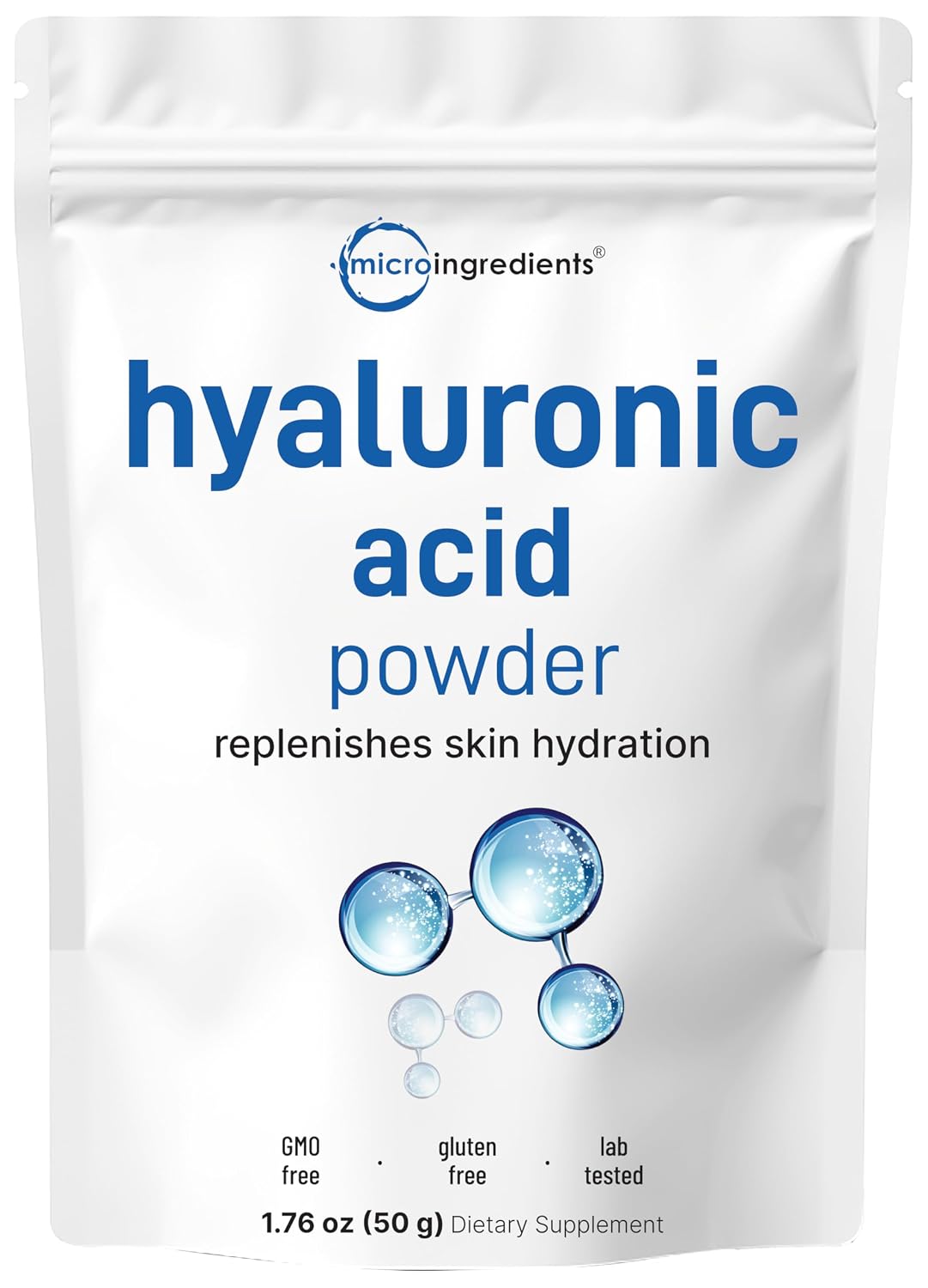 Detalle de Micro Ingredients Hyaluronic Acid Powder 50 Grams