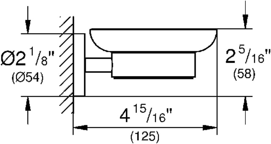 Thumbnail 1 de GROHE 40444001 essentials Cadre support avec Porte-savon – Argent Chromé