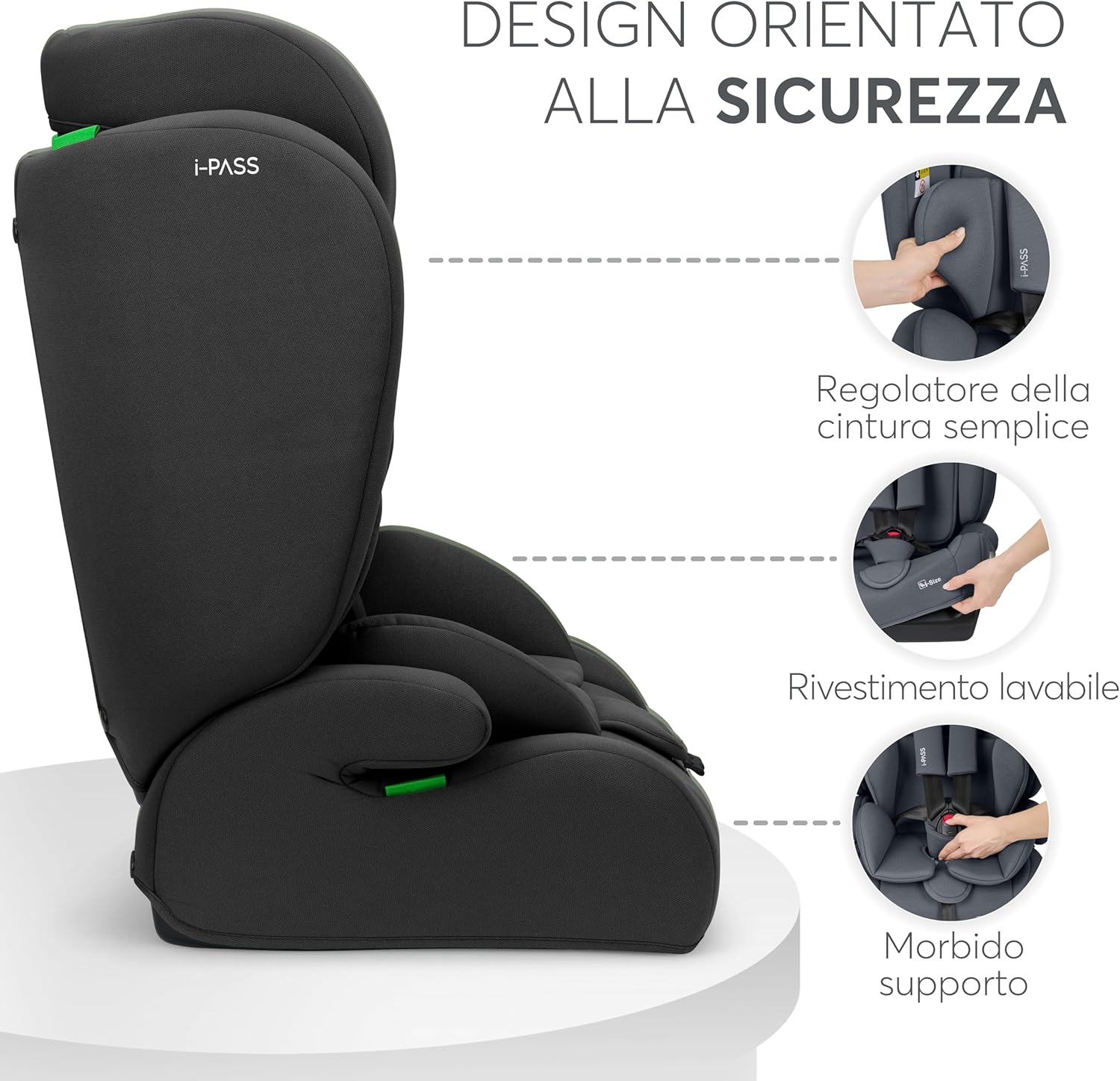 Thumbnail 4 de kikka boo Seggiolino i-PASS 76-150 cm