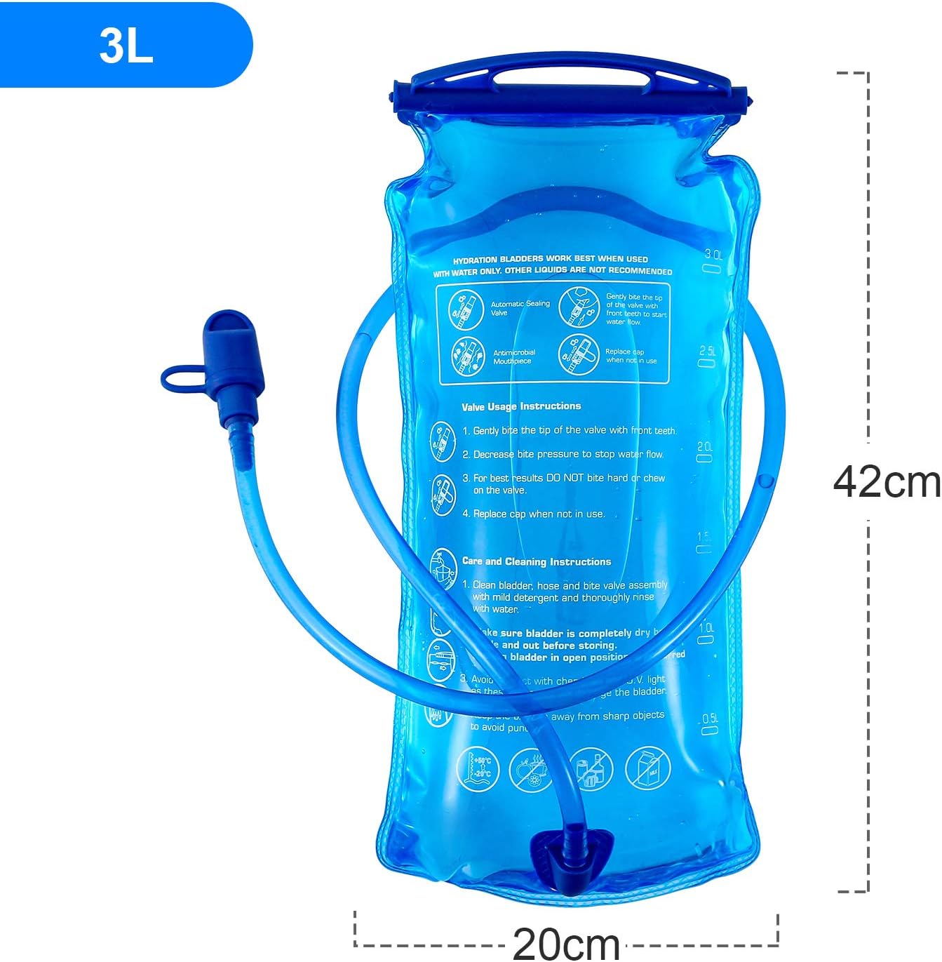 Thumbnail 6 de JOYHILL Hydration Bladder 3 L water reservoir 💧