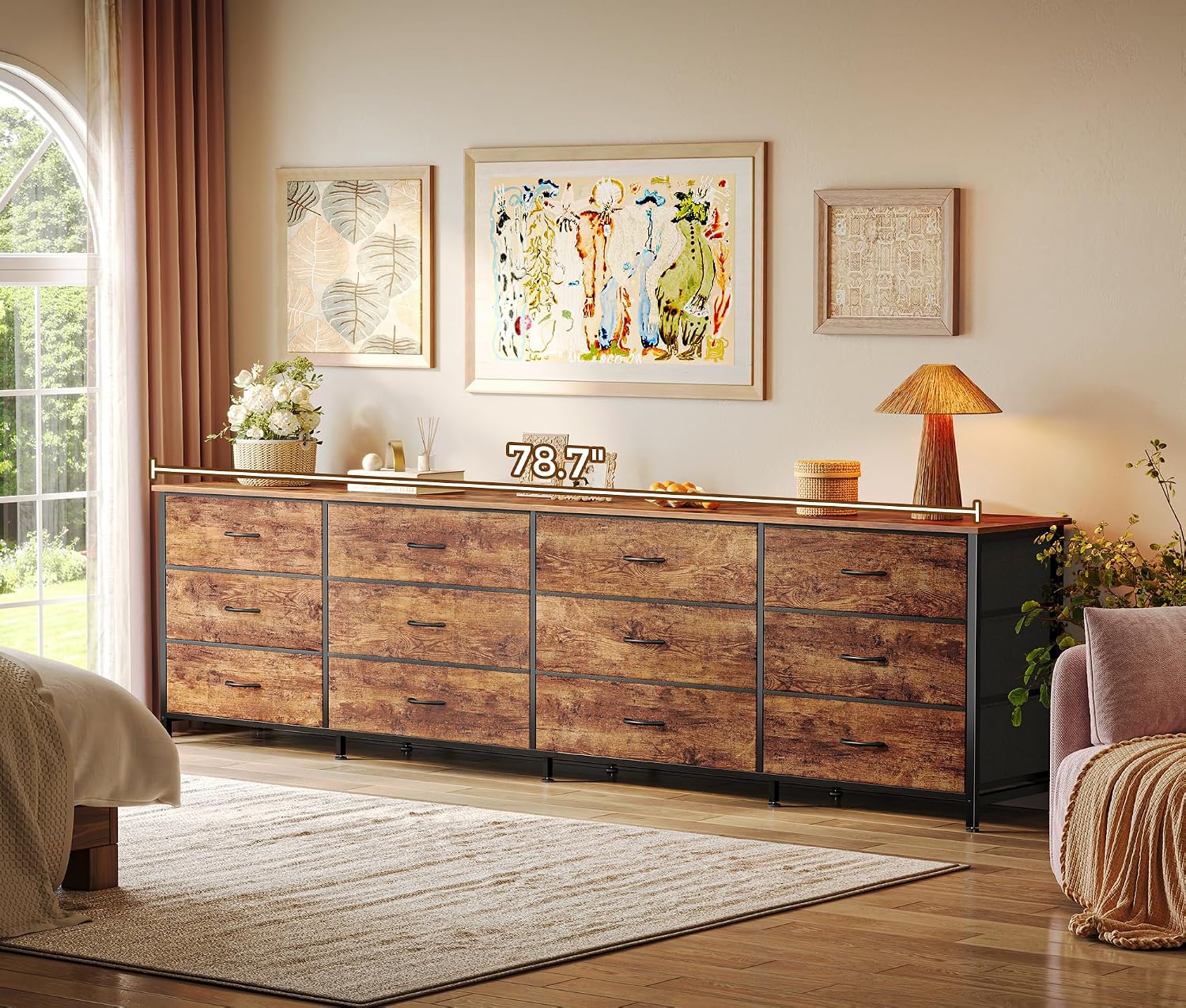 Thumbnail 1 de Huuger Fabric Dresser, 12 Drawers