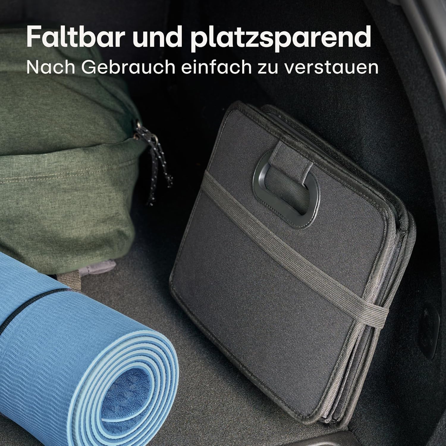 Thumbnail 6 de Praknu Kofferraum Organizer Faltbar XL – 3 flexible Fächer, 40 L, rutschfest und wasserabweisend