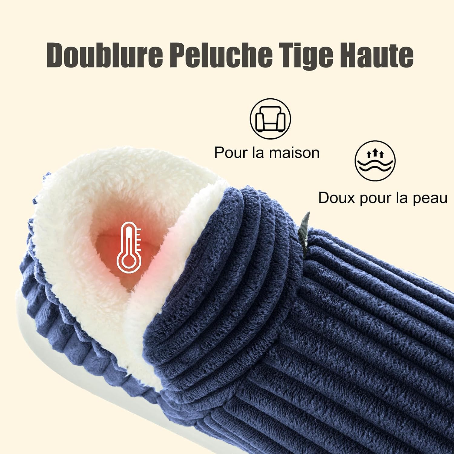 Thumbnail 5 de Donpapa Chaussons Hiver Confort en Mousse Mémoire