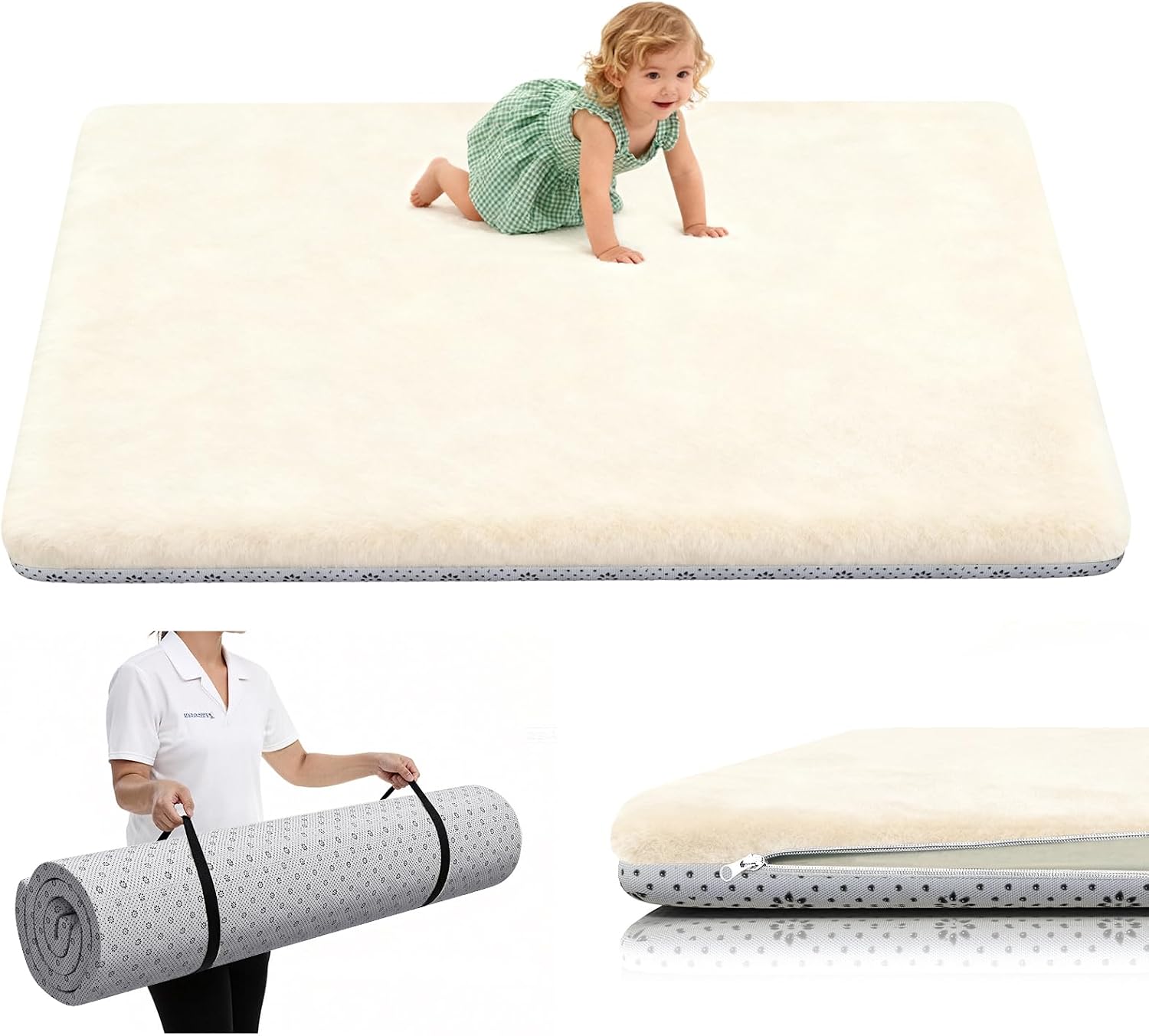 Detalle de Yozoia Baby Play Mat, 1.2-Inch Thick
