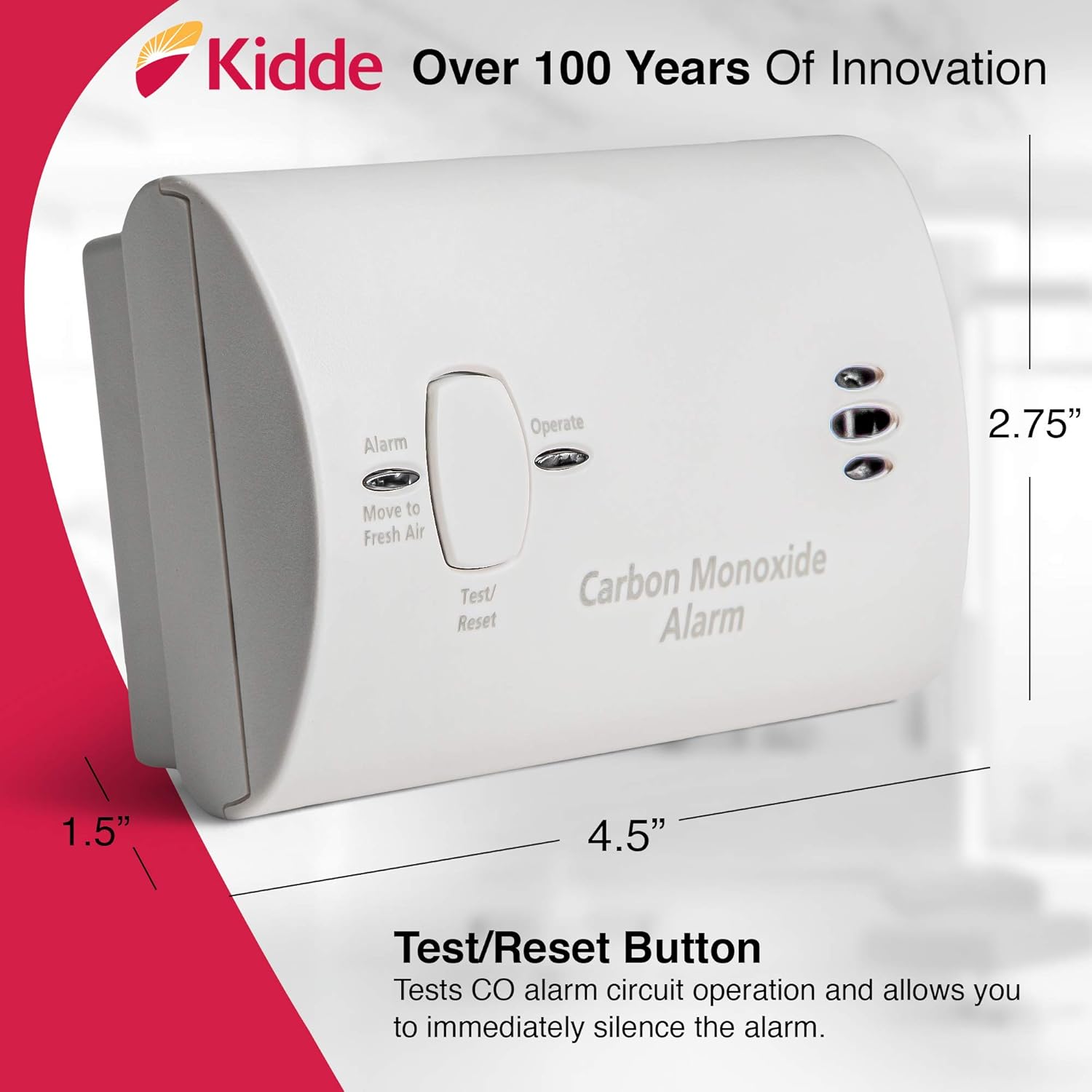 Thumbnail 2 de Kidde Carbon Monoxide Detector Battery Powered