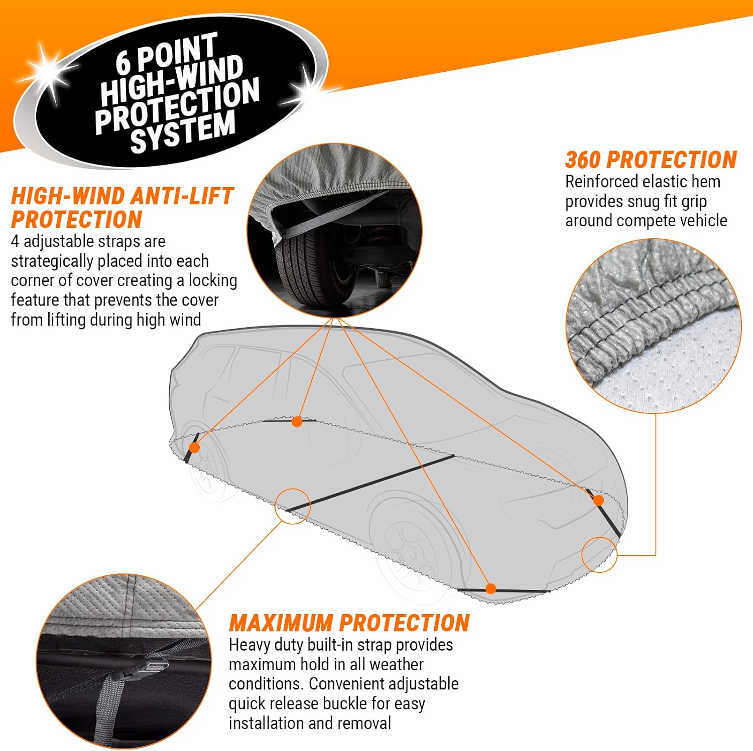 Detalle 1 de Armor All Sedan Car Cover, up to 203 Inches