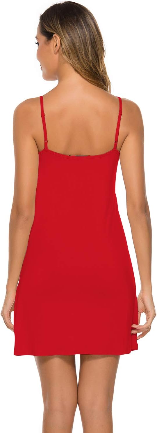 Thumbnail 5 de EISHOPEER Women's Full Slip Dress with Adjustable Spaghetti Straps