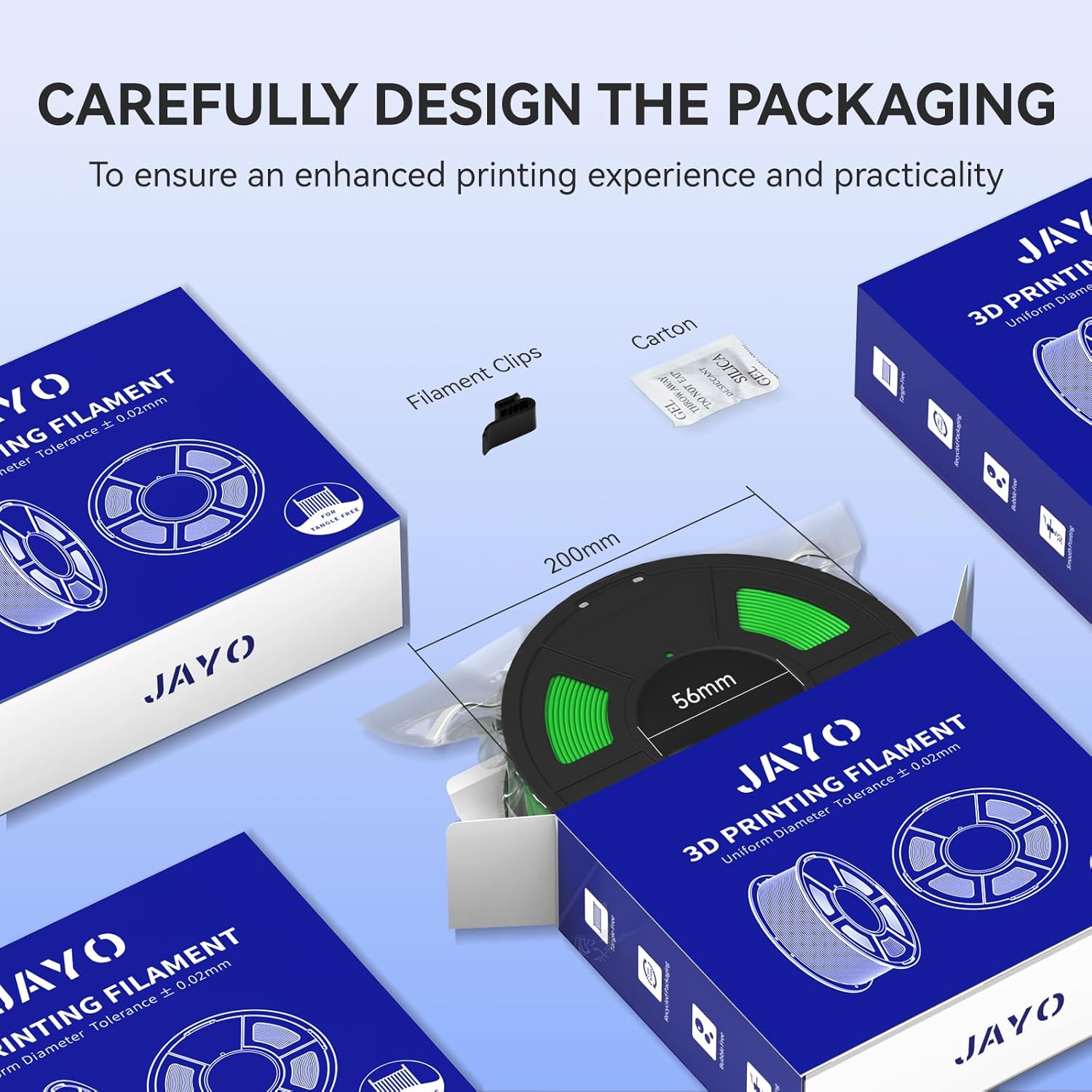 Thumbnail 6 de JAYO PLA Filament 1.75mm Olive Green 1.1kg for 3D Printers