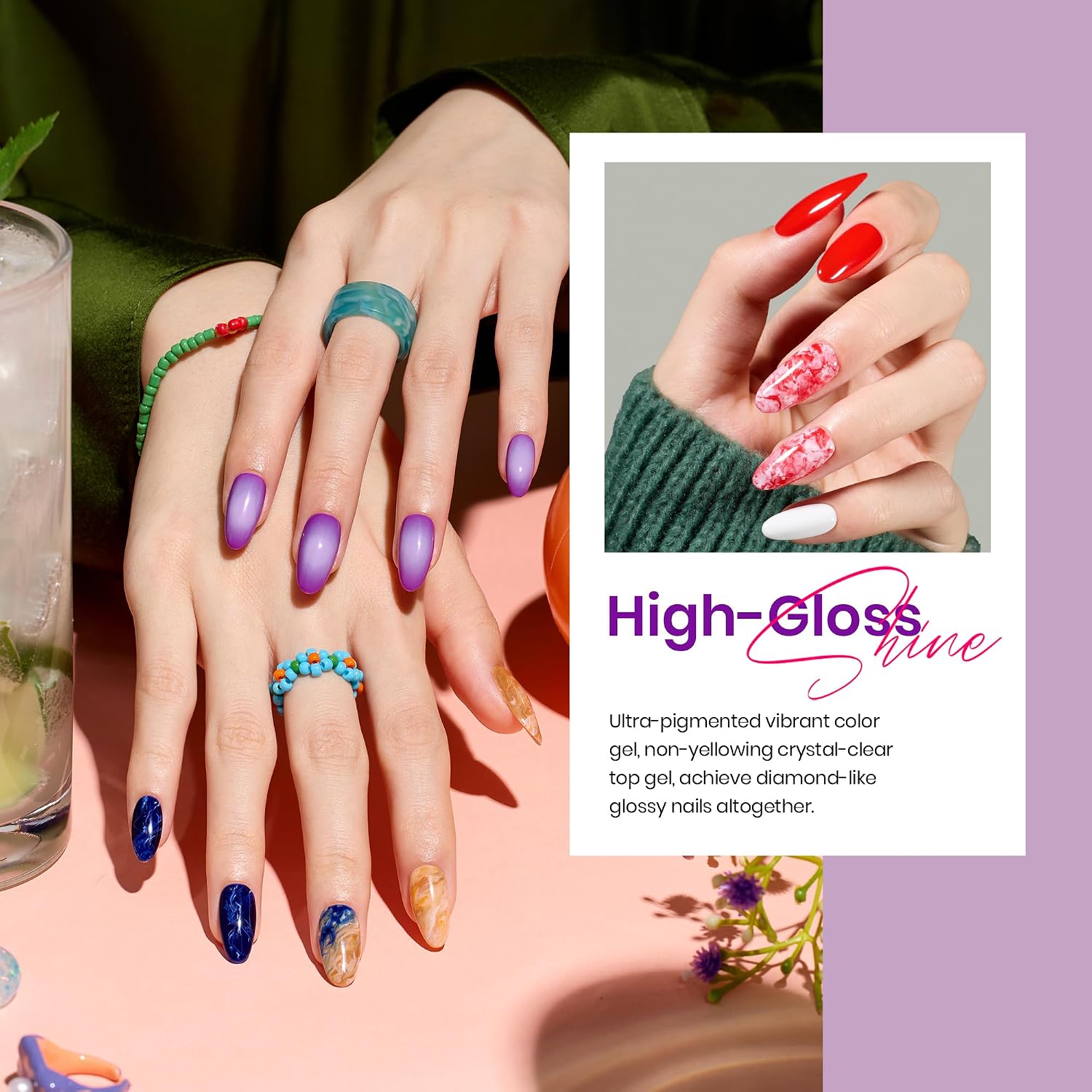 Detalle de beetles Spring Gel Polish Set 32-color nail kit ๐