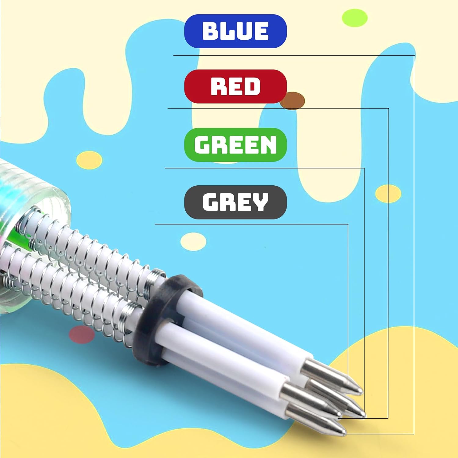 Thumbnail 2 de WIURGOHA 64-Pack Mini Multicolour All-in-One Pens (4 in 1) for Kids